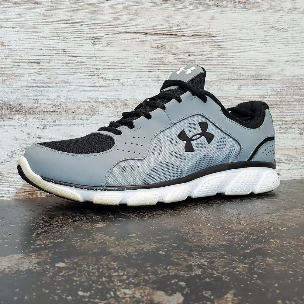 Under Armour Micro G Assert IV Athletic Shoes SZ 11 M Used Gray 1242976 011 Gray
